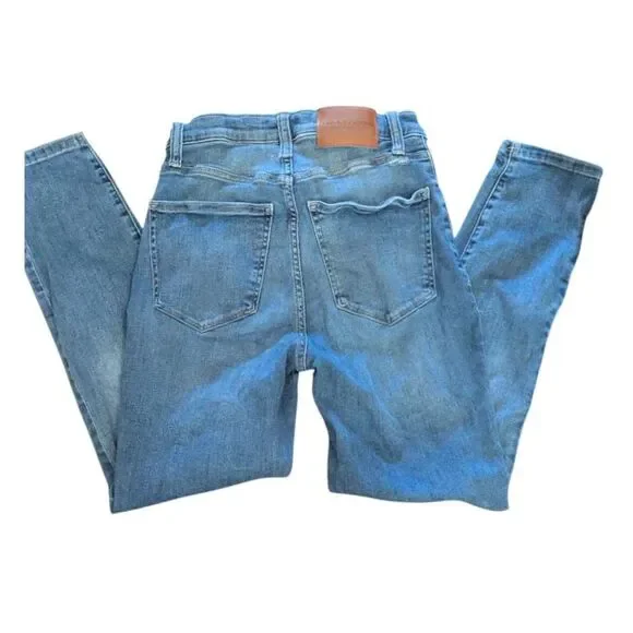 Lucky Brand Bridgette High Rise Skinny Button Fly Jeans Size 27/4 Blue Denim - Picture 2 of 6